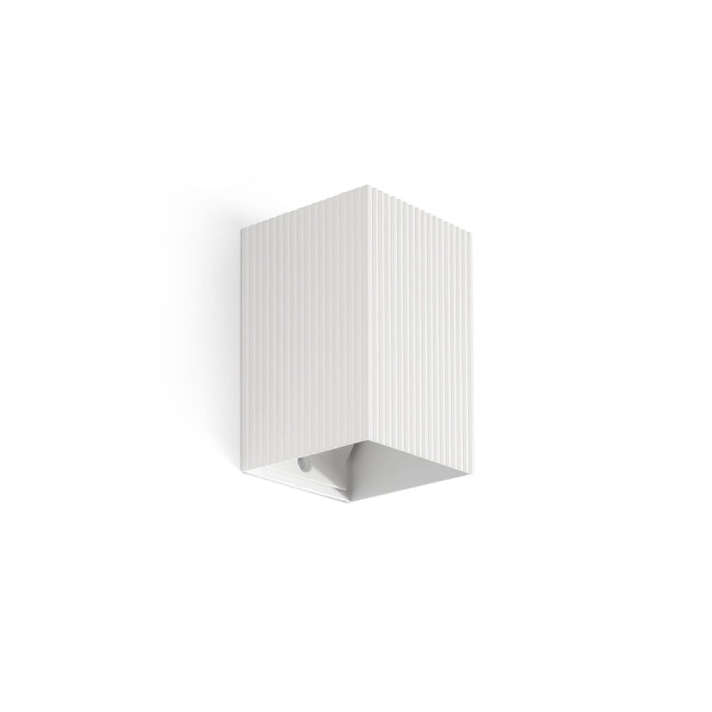 Applique LUNE Blanc 8W GU10 LED cannelée  40534