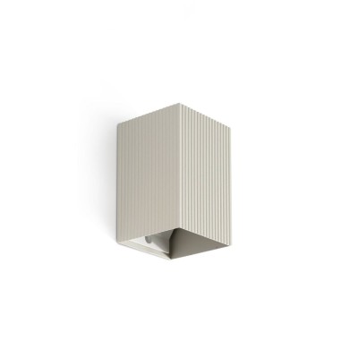 Applique LUNE Gris 8W GU10 LED cannelée  40536
