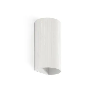 Applique SOLE Blanc 2x8W GU10 LED cannelée FARO 40542