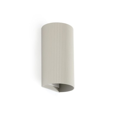 Applique SOLE Gris 2x8W GU10 LED cannelée  40544