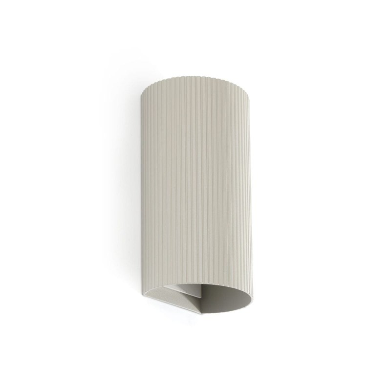 Applique SOLE Gris 2x8W GU10 LED cannelée  40544