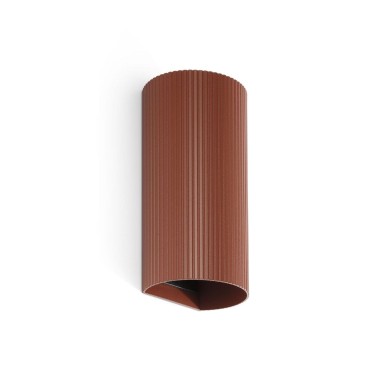 Applique SOLE Terracotta 2x8W GU10 LED cannelée  40545