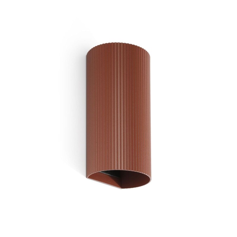 Applique SOLE Terracotta 2x8W GU10 LED cannelée  40545
