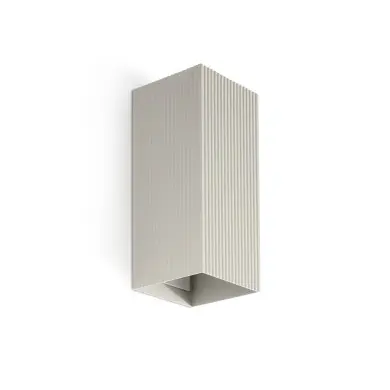 Applique LUNE Gris 2x8W GU10 LED cannelée FARO 40567