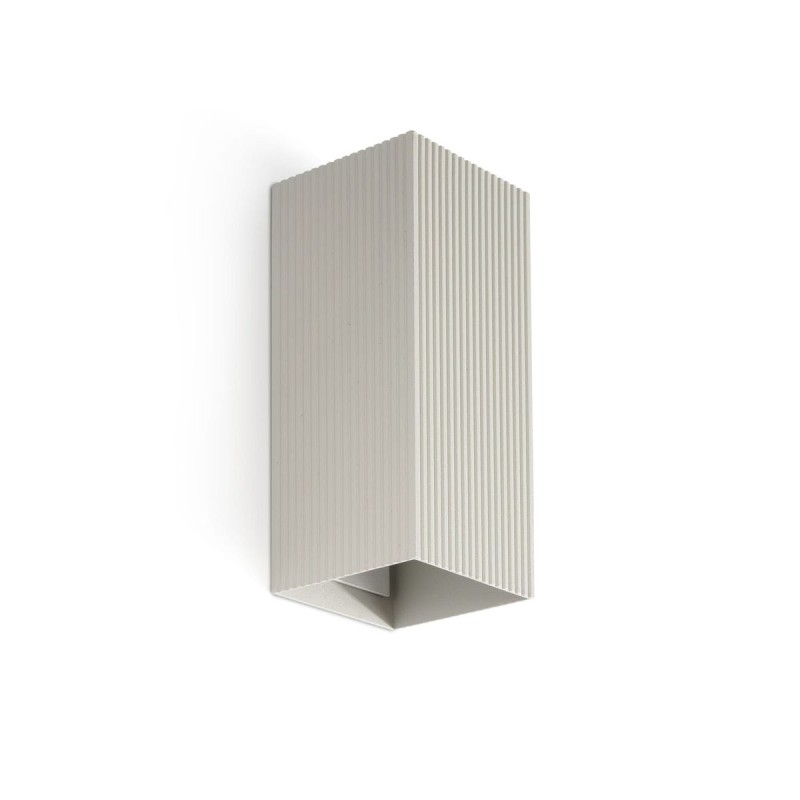 Applique LUNE Gris 2x8W GU10 LED cannelée  40567