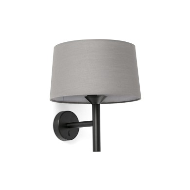 Applique WINDSOR Noir Gris 15W E27 LED  20221-129