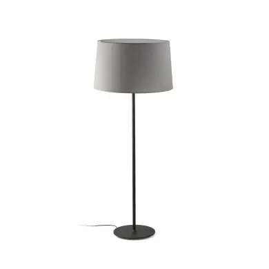 Lampadaire WINDSOR Noir Gris 15W E27 LED FARO 20227-131