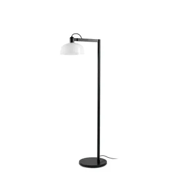 Lampadaire TATAWIN Noir Blanc 15W E27 LED FARO 20336-145
