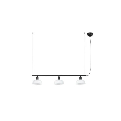 Suspension TATAWIN S ligne Noir Blanc 3x15W E27  20338-140