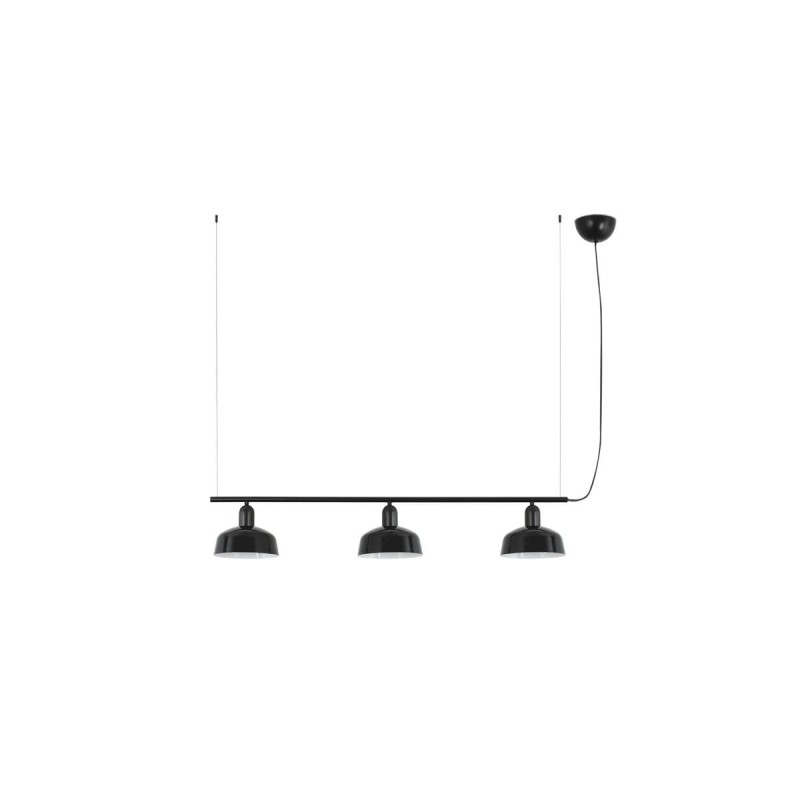 Suspension TATAWIN S ligne Noir 3x15W E27 LED  20338-141