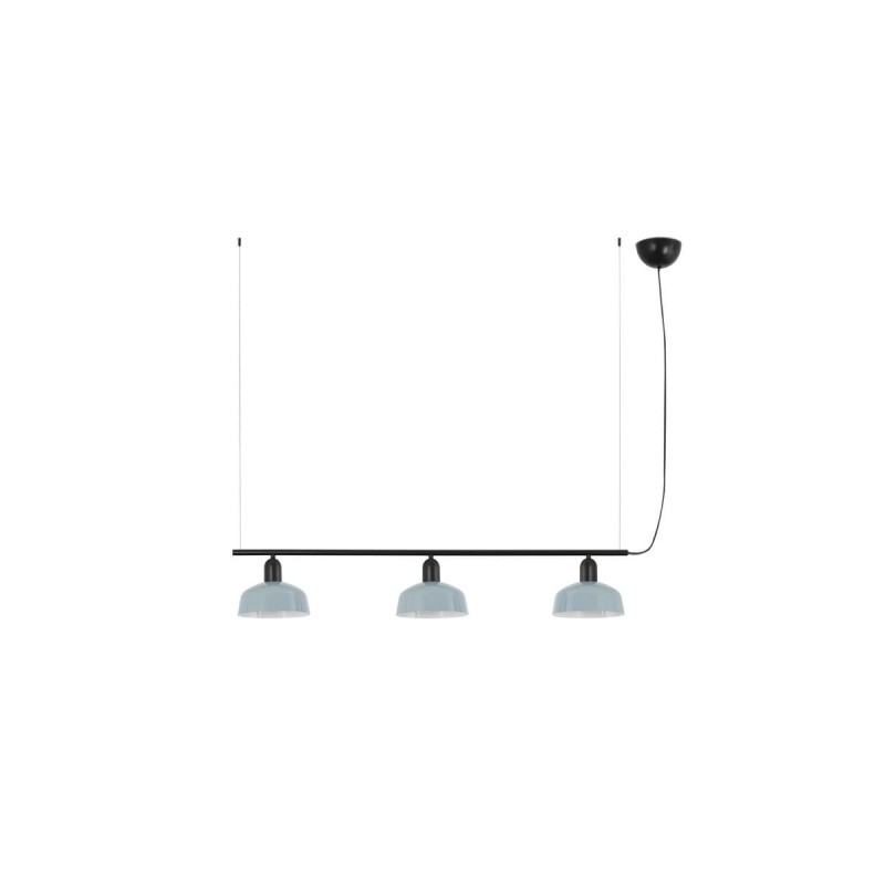 Suspension TATAWIN S ligne Noir Bleu 3x15W E27 LED  20338-142