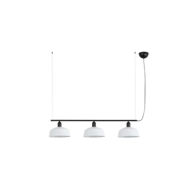 Suspension TATAWIN M Noir Blanc 3x15W E27 LED  20338-145