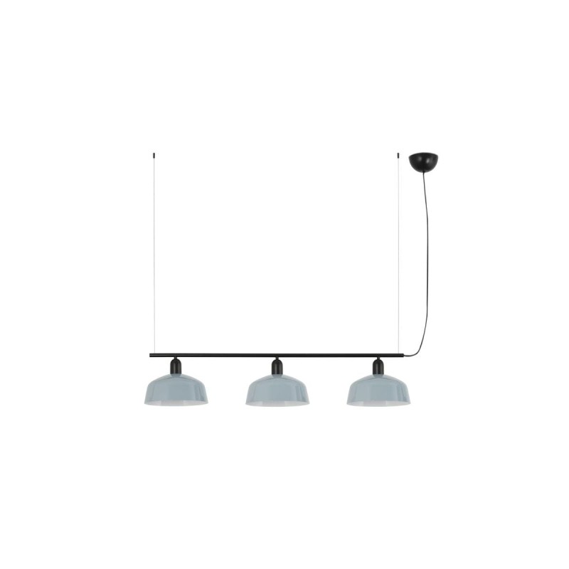 Suspension TATAWIN M Noir Bleu 3x15W E27 LED  20338-147