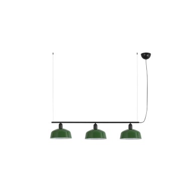 Suspension TATAWIN M Noir Vert 3x15W E27 LED  20338-149