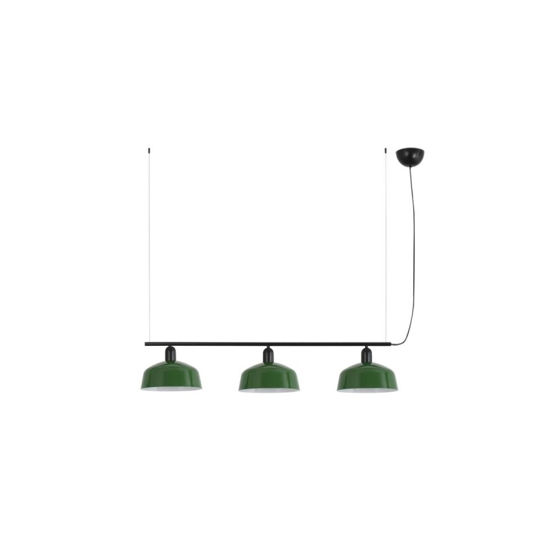 Suspension TATAWIN M Noir Vert 3x15W E27 LED  20338-149