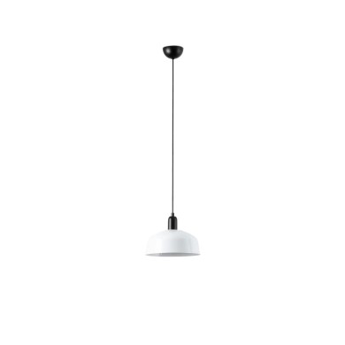 Suspension TATAWIN M Noir Blanc 15W E27 LED  20339-145