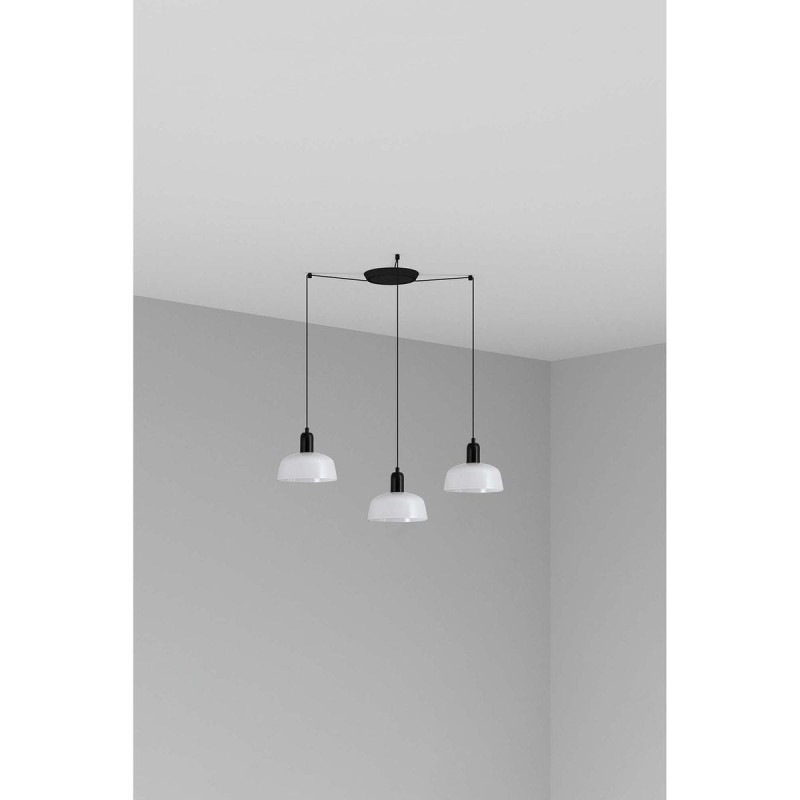 Suspension TATAWIN S Noir Blanc 3x15W E27 LED  20340-140-3L