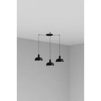 Suspension TATAWIN S Noir 3x15W E27 LED FARO 20340-141-3L
