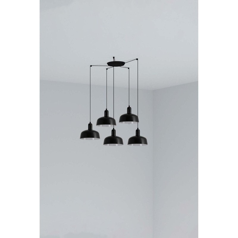 Suspension TATAWIN S Noir 5x15W E27 LED  20340-141-5L