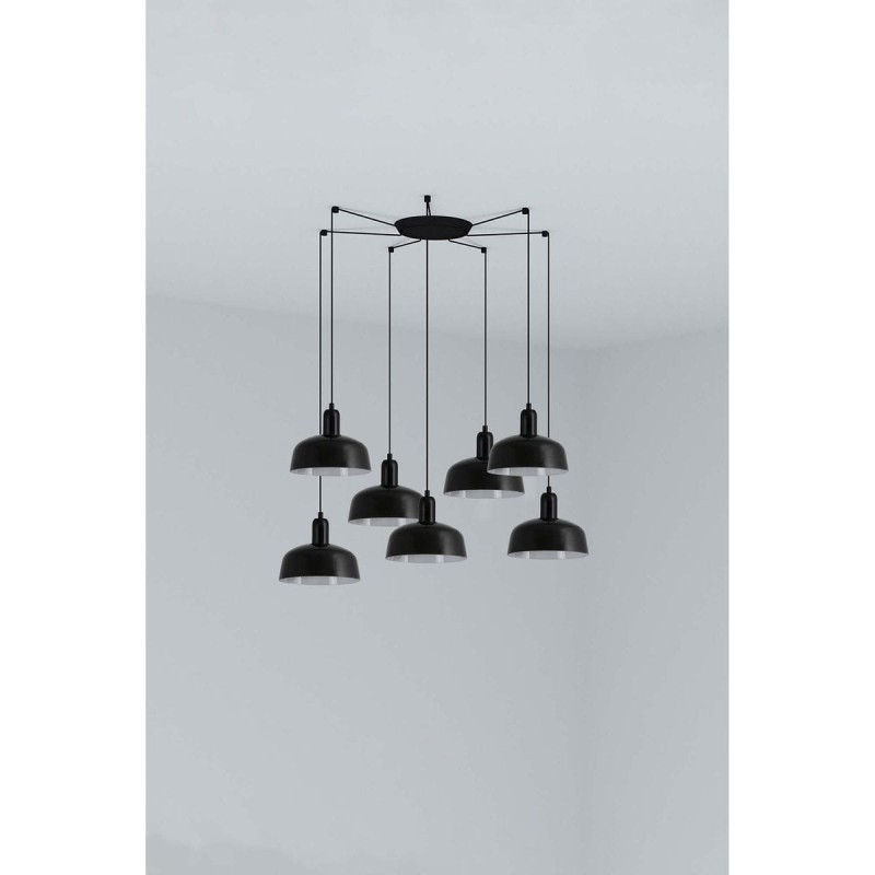 Suspension TATAWIN S Noir 7x15W E27 LED  20340-141-7L