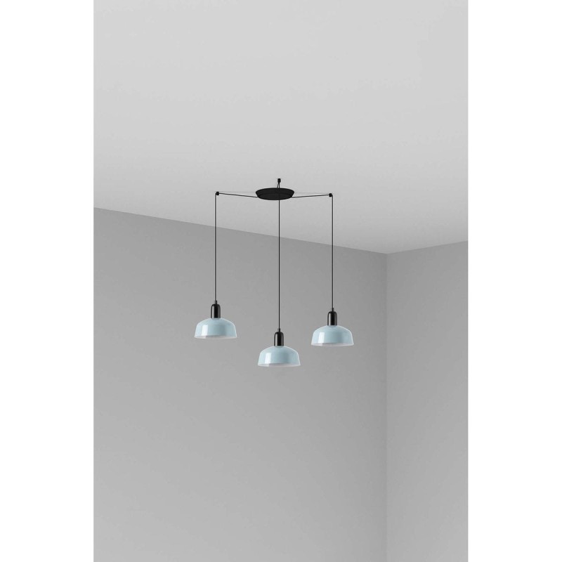 Suspension TATAWIN S Noir Bleu 3x15W E27 LED  20340-142-3L