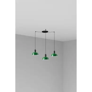 Suspension TATAWIN S Noir Vert 3x15W E27 LED FARO 20340-144-3L