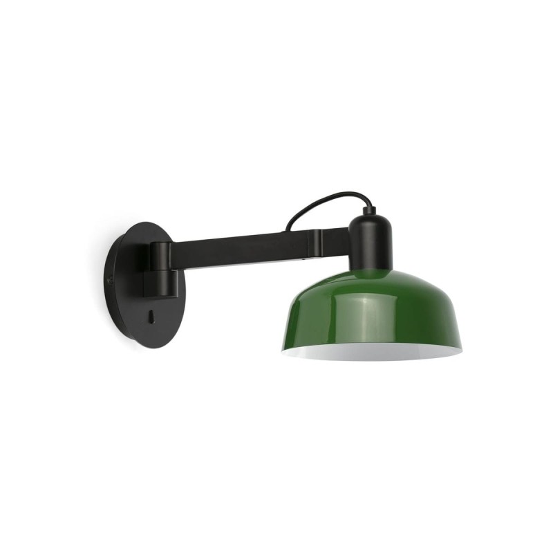 Applique TATAWIN Noir Vert 15W E27 LED H150  20342-144