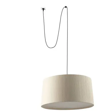 Suspension SAMBA Noir 3x45W E27 LED avec fiche FARO 64331-154