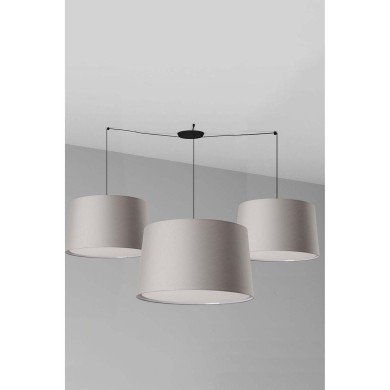 Suspension WINDSOR Noir Ocre 9x135W E27 LED  64332-132