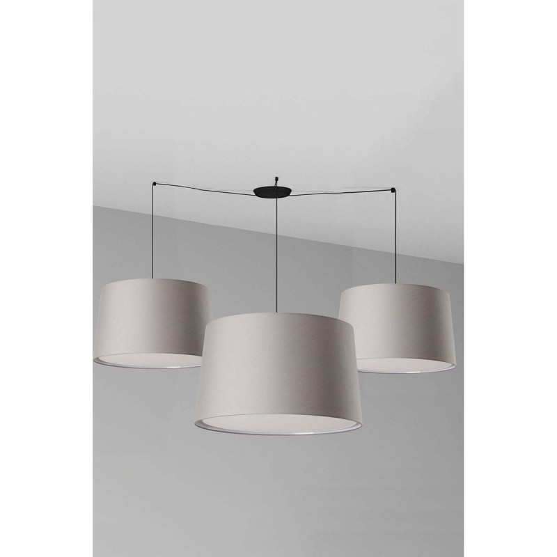 Suspension WINDSOR Noir Ocre 9x135W E27 LED  64332-132