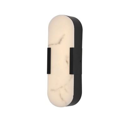 Applique Salle de bain Opaline 14W LED Noir et blanc SEARCHLIGHT 11138BK