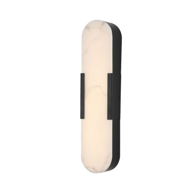 Applique Salle de bain Opaline 17W LED Noir SEARCHLIGHT 11139BK