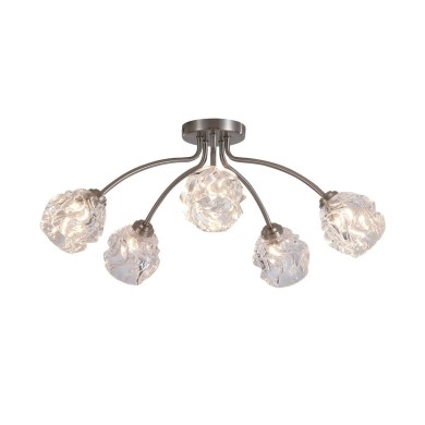 Plafonnier Deca 33W Max G9 Nickel SEARCHLIGHT 11525-5SN