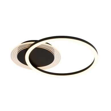 Plafonnier Contour Double 24W LED Noir SEARCHLIGHT 13650BK