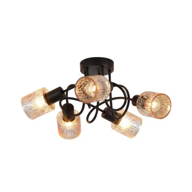 Plafonnier Knot 40W Max Ambre SEARCHLIGHT 23605-5BK