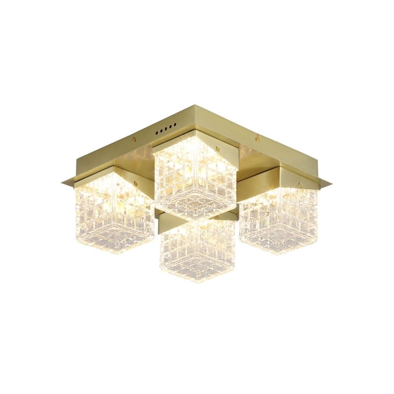 Plafonnier Cyclone 10,25W LED Laiton SEARCHLIGHT 33640-4SB