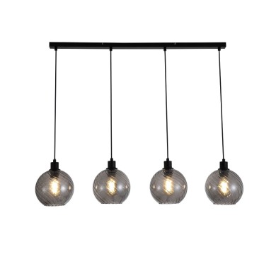 Suspension Amsterdam 60W Max Noir SEARCHLIGHT 44520-4SM