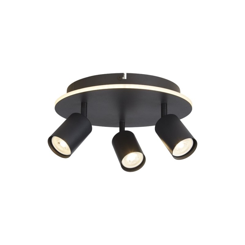 Plafonnier San Diego 10W Max LED Noir mat SEARCHLIGHT 77230-3BK