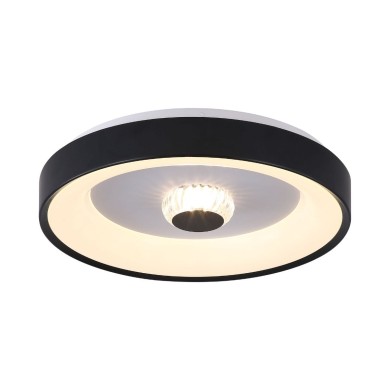Plafonnier Polka 24W+6W LED Noir et blanc SEARCHLIGHT 89735-38BK