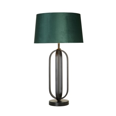 Lampe Chic 60W Max Noir mat Emeraude SEARCHLIGHT 91101EM