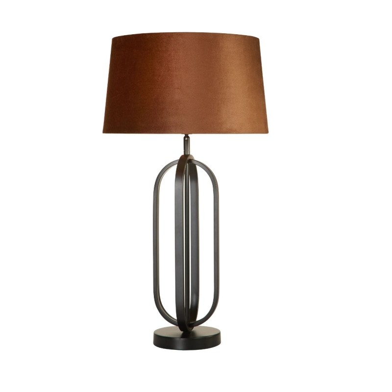 Lampe Chic 60W Max Noir mat Orange SEARCHLIGHT 91101OR