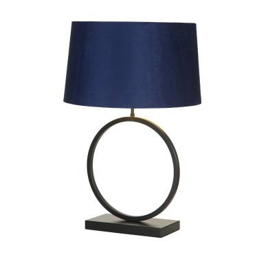 Lampe Elegant 60W Max Noir mat Bleu marine SEARCHLIGHT 93101AZ