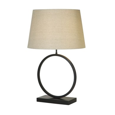 Lampe Elegant 60W Max Noir mat Naturel SEARCHLIGHT 93101NA