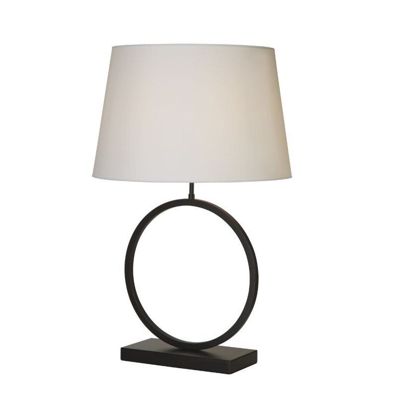 Lampe Elegant 60W Max Noir mat Blanc SEARCHLIGHT 93101WH