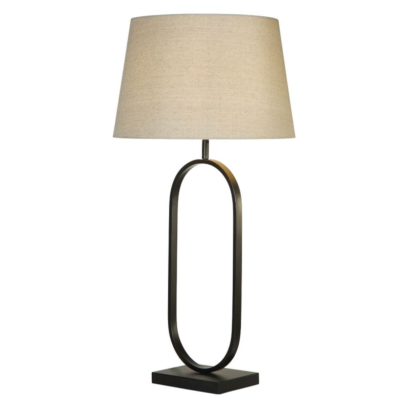 Lampe Modish 60W Max Noir mat Naturel SEARCHLIGHT 94101NA