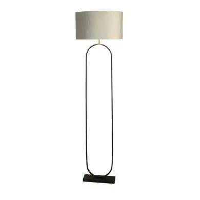 Lampadaire Modish 60W Max Noir mat gris clair et argent SEARCHLIGHT 95101GY