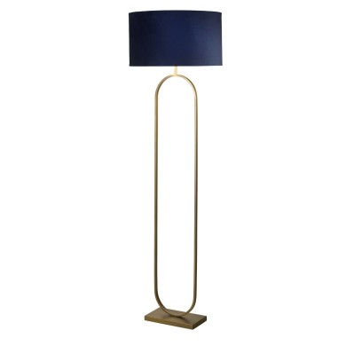 Lampadaire Modish 60W Max Bronze, bleu marine et or SEARCHLIGHT 95102AZ