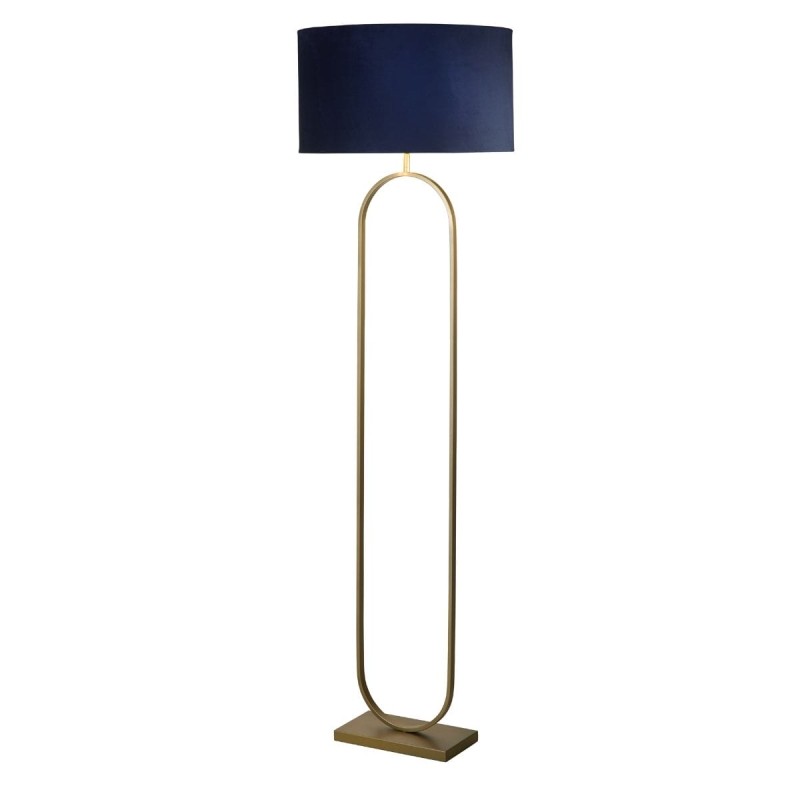 Lampadaire Modish 60W Max Bronze, bleu marine et or SEARCHLIGHT 95102AZ