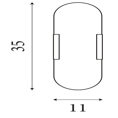Applique Salle de bain Opaline 14W LED Noir et blanc SEARCHLIGHT 11138BK