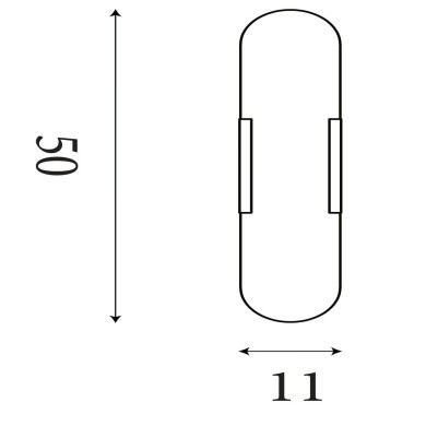 Applique Salle de bain Opaline 17W LED Noir SEARCHLIGHT 11139BK